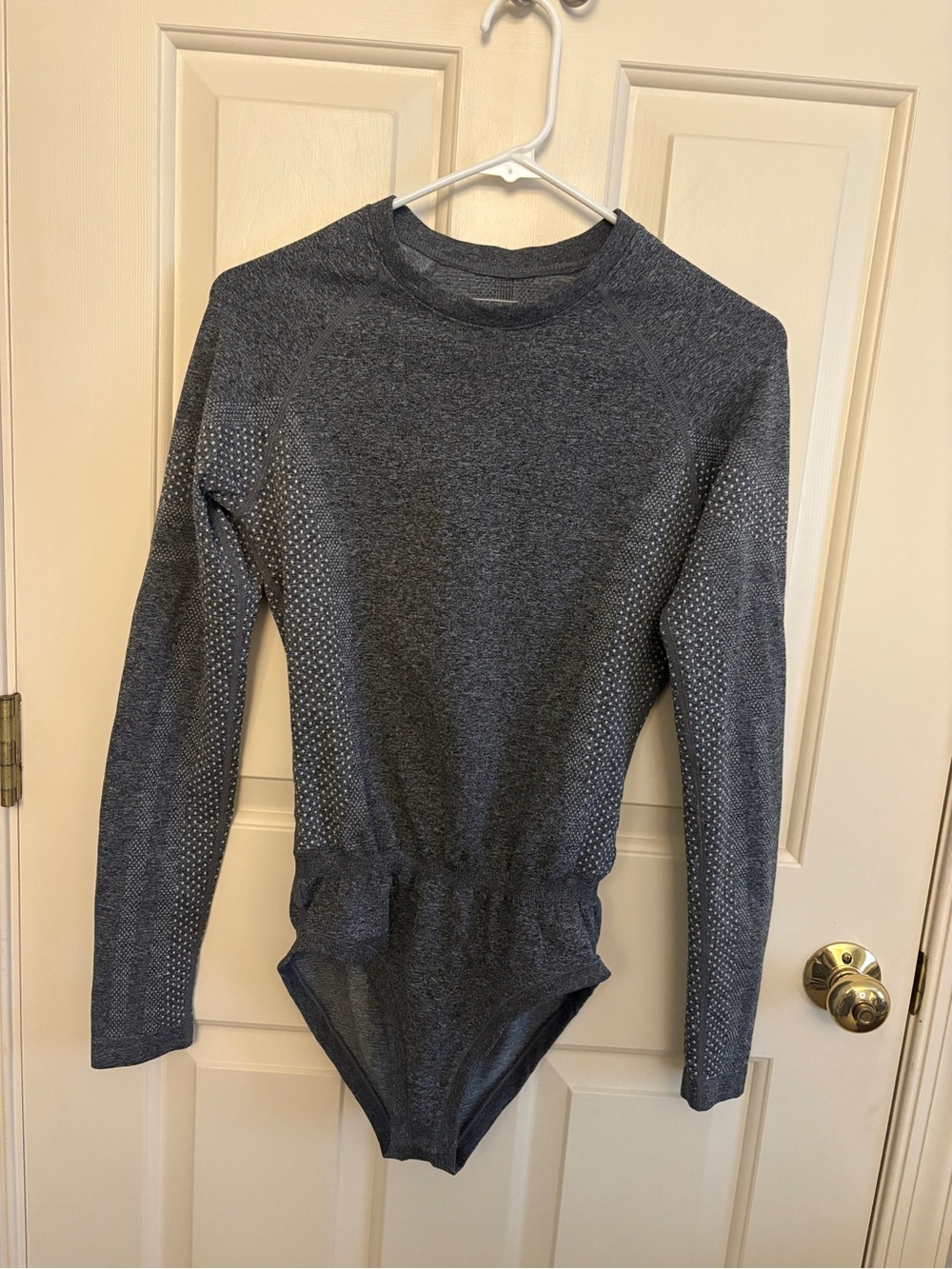 Figs Salta Seamless Gray Bodysuit